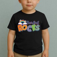 Reading Rocks Book Lover Reading Fan Toddler T-Shirt