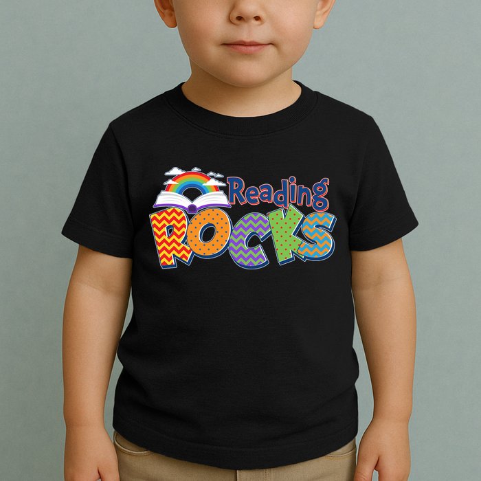 Reading Rocks Book Lover Reading Fan Toddler T-Shirt