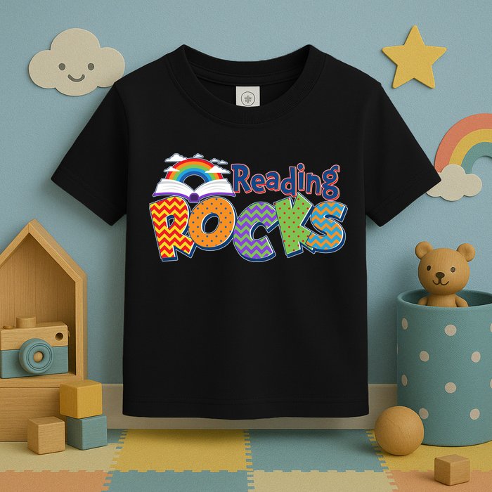Reading Rocks Book Lover Reading Fan Toddler T-Shirt
