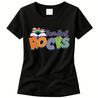 Reading Rocks Book Lover Reading Fan Womens T-Shirt