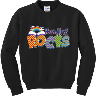 Reading Rocks Book Lover Reading Fan Kids Sweatshirt