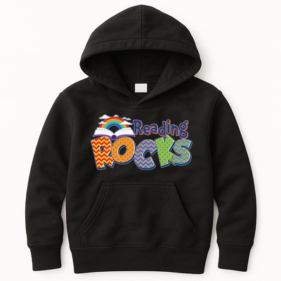 Reading Rocks Book Lover Reading Fan Kids Hoodie
