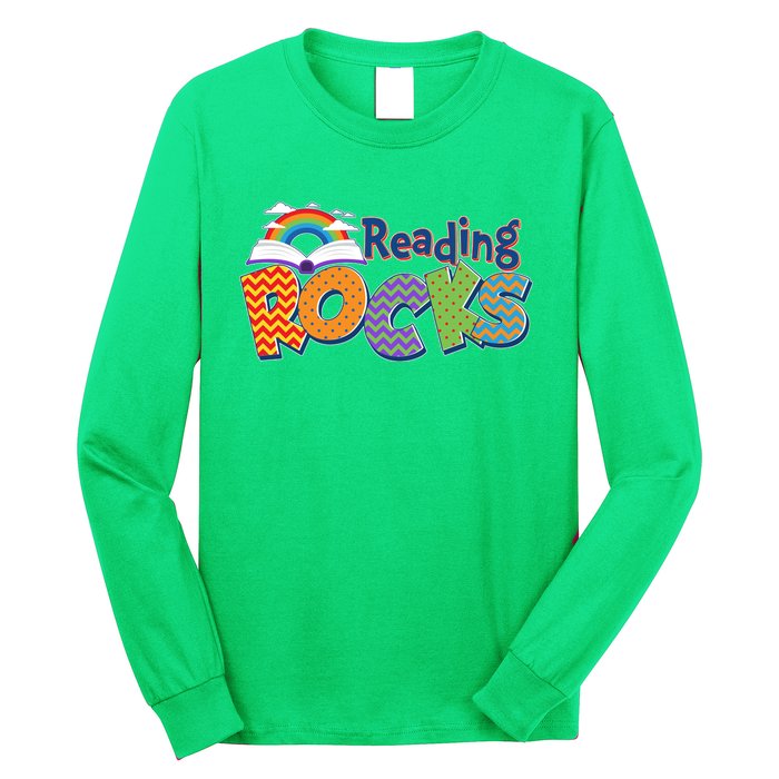 Reading Rocks Book Lover Reading Fan Long Sleeve Shirt