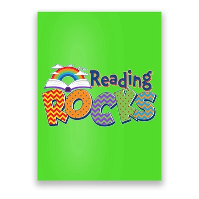 Reading Rocks Book Lover Reading Fan Poster