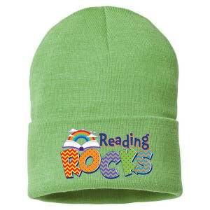 Reading Rocks Book Lover Reading Fan Sustainable Knit Beanie