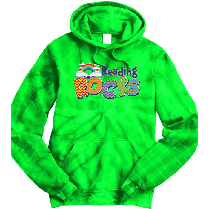 Reading Rocks Book Lover Reading Fan Tie Dye Hoodie