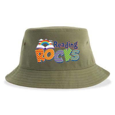 Reading Rocks Book Lover Reading Fan Sustainable Bucket Hat