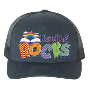 Reading Rocks Book Lover Reading Fan Yupoong Adult 5-Panel Trucker Hat