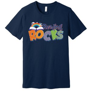 Reading Rocks Book Lover Reading Fan Premium T-Shirt