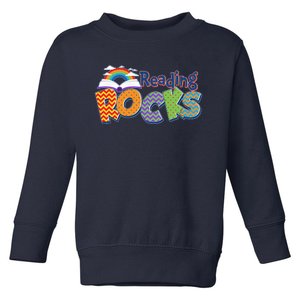 Reading Rocks Book Lover Reading Fan Toddler Sweatshirt