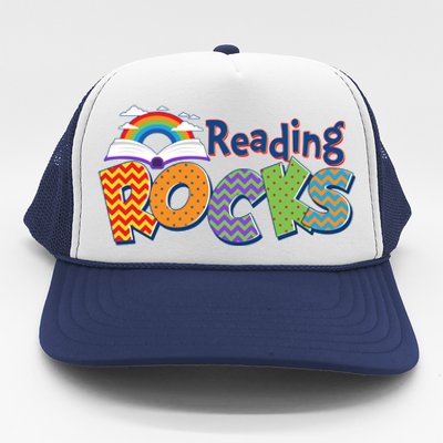 Reading Rocks Book Lover Reading Fan Trucker Hat