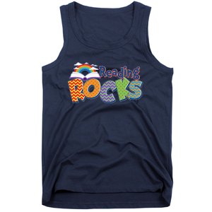 Reading Rocks Book Lover Reading Fan Tank Top