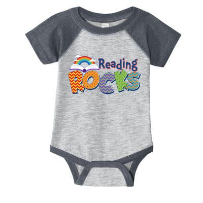 Reading Rocks Book Lover Reading Fan Infant Baby Jersey Bodysuit