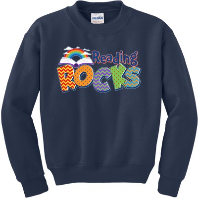 Reading Rocks Book Lover Reading Fan Kids Sweatshirt