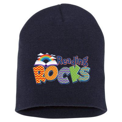 Reading Rocks Book Lover Reading Fan Short Acrylic Beanie