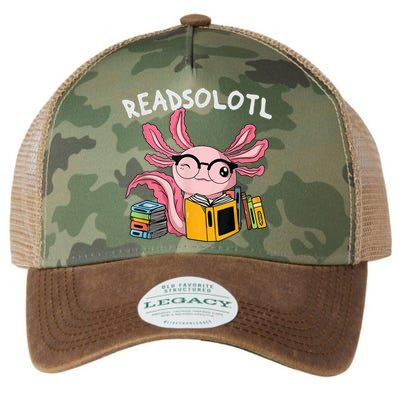Readsolotl Read Books Lover Axolotl Legacy Tie Dye Trucker Hat