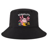 Readsolotl Read Books Lover Axolotl Cool Comfort Performance Bucket Hat