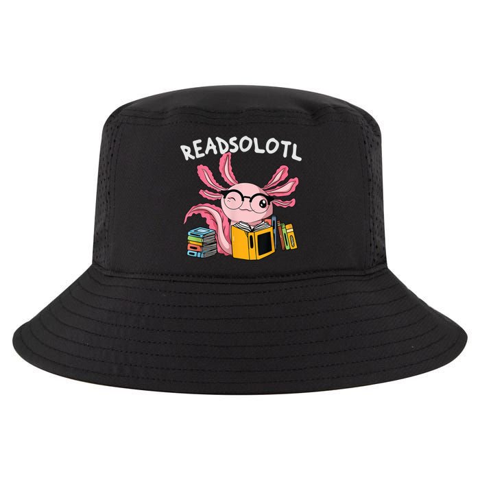 Readsolotl Read Books Lover Axolotl Cool Comfort Performance Bucket Hat