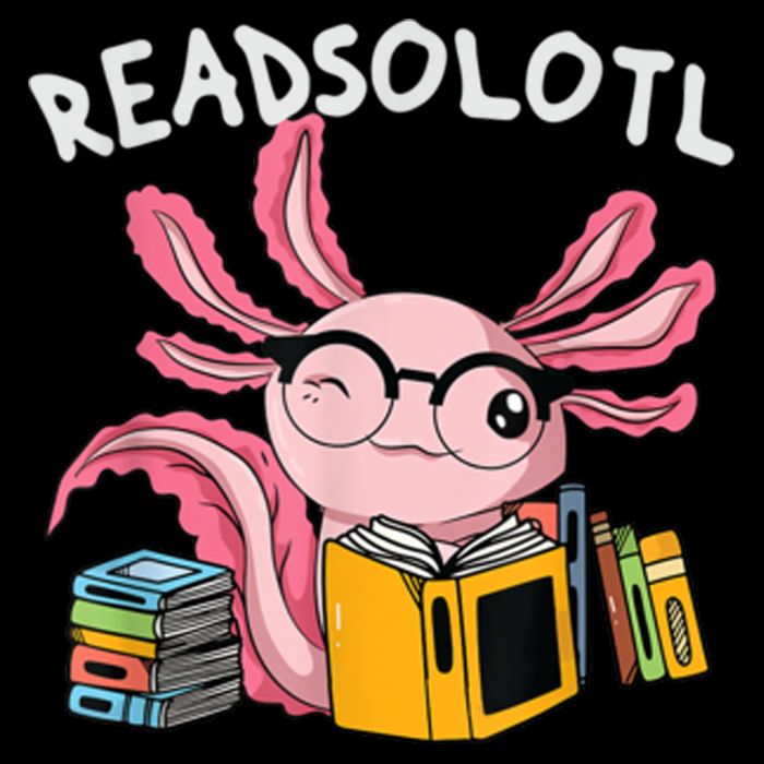 Readsolotl Read Books Lover Axolotl Backpack