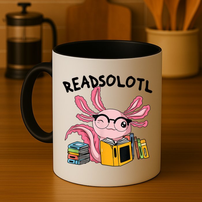 Readsolotl Read Books Lover Axolotl Mug