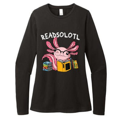 Readsolotl Read Books Lover Axolotl Womens CVC Long Sleeve Shirt