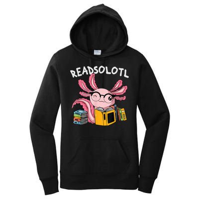 Readsolotl Read Books Lover Axolotl Women's Pullover Hoodie