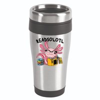 Readsolotl Read Books Lover Axolotl 16oz Travel Tumbler