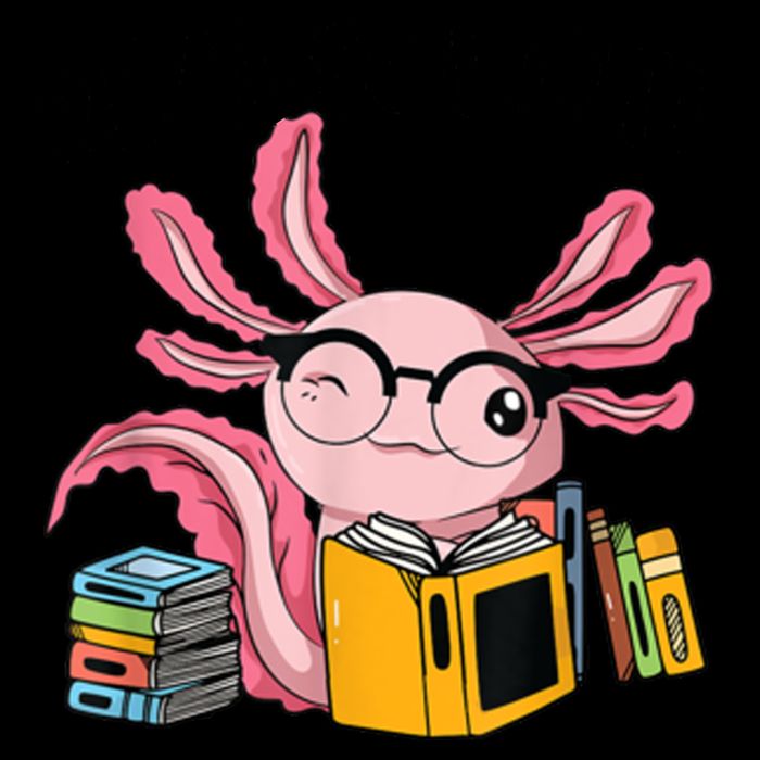 Readsolotl Read Books Lover Axolotl 16oz Travel Tumbler