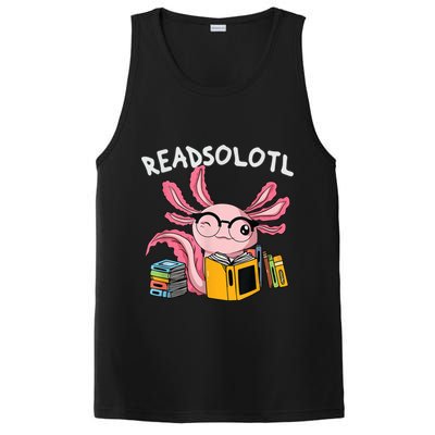 Readsolotl Read Books Lover Axolotl PosiCharge Competitor Tank
