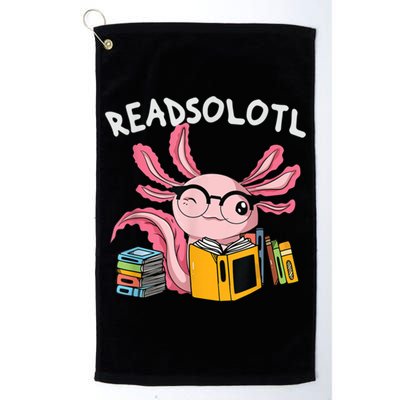 Readsolotl Read Books Lover Axolotl Golf Towel