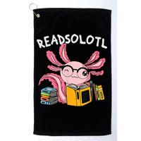 Readsolotl Read Books Lover Axolotl Golf Towel