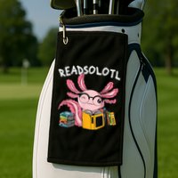 Readsolotl Read Books Lover Axolotl Golf Towel