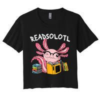 Readsolotl Read Books Lover Axolotl Crop Top
