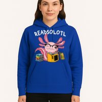 Readsolotl Read Books Lover Axolotl Hoodie