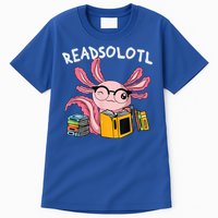 Readsolotl Read Books Lover Axolotl Tall T-Shirt