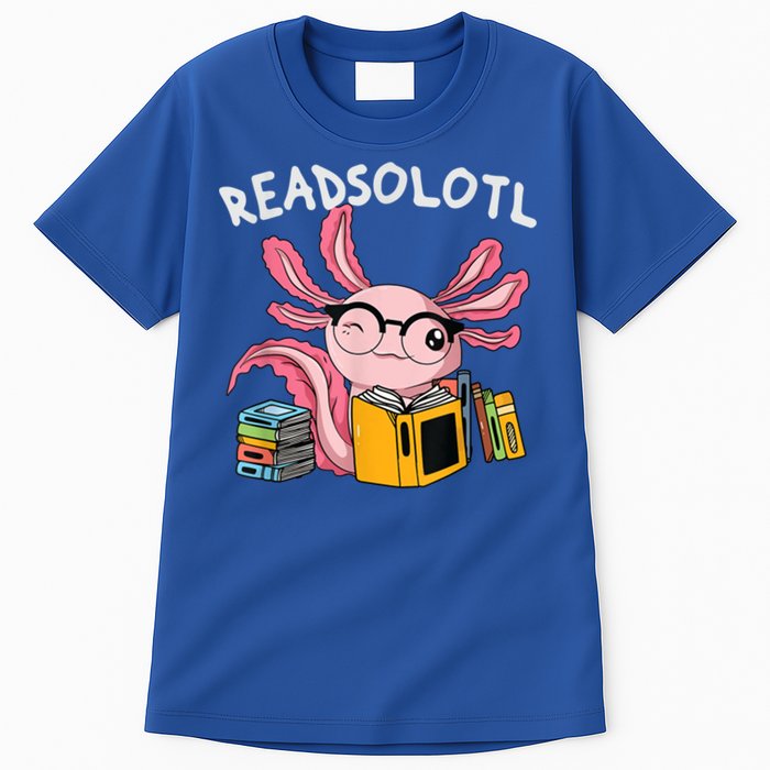Readsolotl Read Books Lover Axolotl Tall T-Shirt
