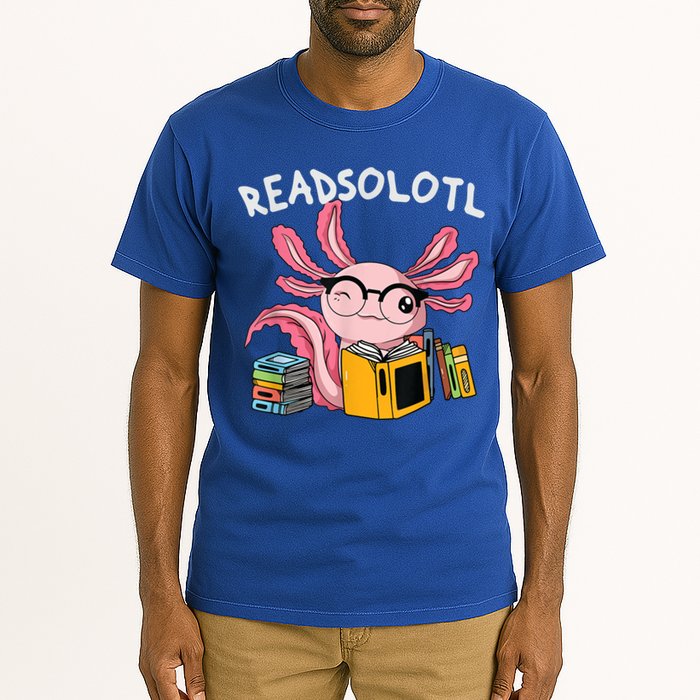 Readsolotl Read Books Lover Axolotl Tall T-Shirt