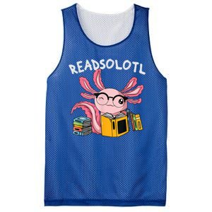 Readsolotl Read Books Lover Axolotl Mesh Reversible Basketball Jersey Tank