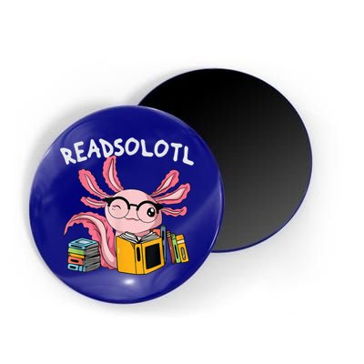 Readsolotl Read Books Lover Axolotl Magnet