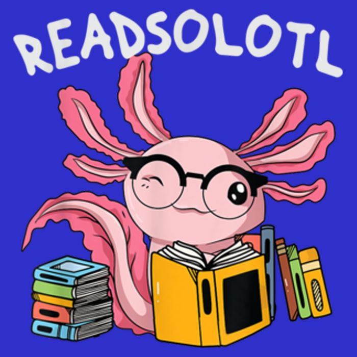 Readsolotl Read Books Lover Axolotl Mousepad