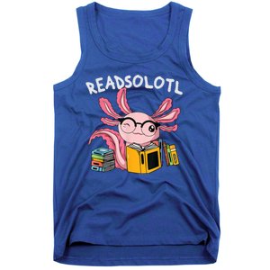 Readsolotl Read Books Lover Axolotl Tank Top