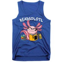 Readsolotl Read Books Lover Axolotl Tank Top