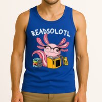 Readsolotl Read Books Lover Axolotl Tank Top