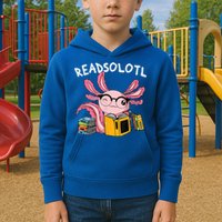 Readsolotl Read Books Lover Axolotl Kids Hoodie