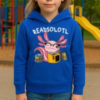 Readsolotl Read Books Lover Axolotl Kids Hoodie