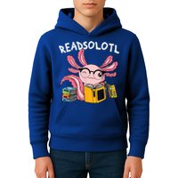 Readsolotl Read Books Lover Axolotl Kids Hoodie