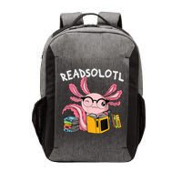 Readsolotl Read Books Lover Axolotl Vector Backpack