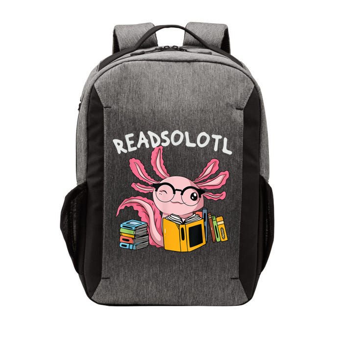 Readsolotl Read Books Lover Axolotl Vector Backpack