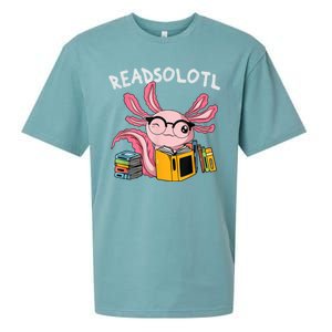 Readsolotl Read Books Lover Axolotl Sueded Cloud Jersey T-Shirt