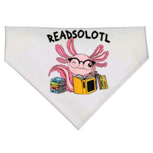 Readsolotl Read Books Lover Axolotl USA-Made Doggie Bandana